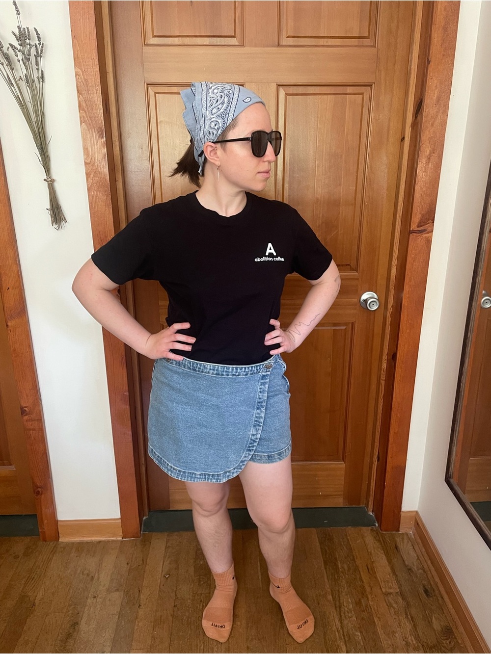 wild fable Light Blue Denim and Black SKORT BUNDLE!
